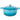 Light Blue Enamelled Cast Iron, Casserole Pot - 28cm - 6L