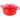 Red cast iron casserole dish with lid