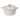 Grey 4L cast Casserole pot with lid